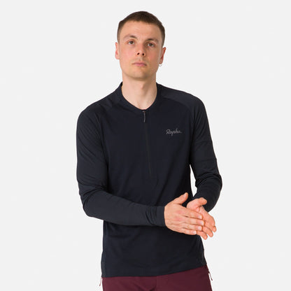 Explore Long Sleeve Zip Neck Tech T-shirt