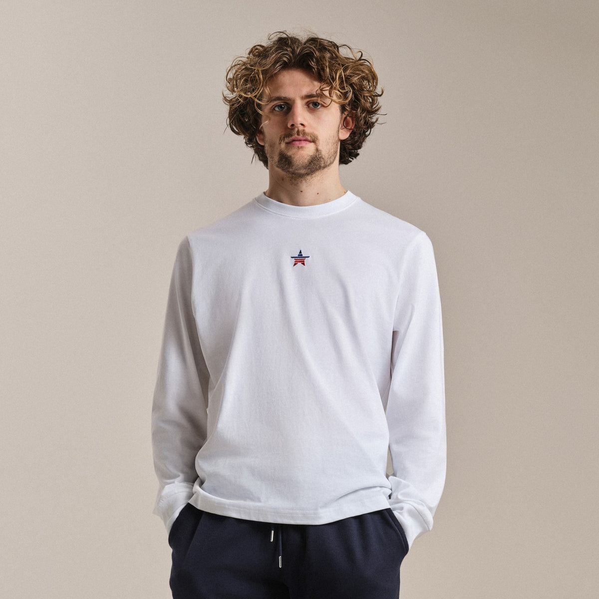 USA Long Sleeve Cotton T-Shirt